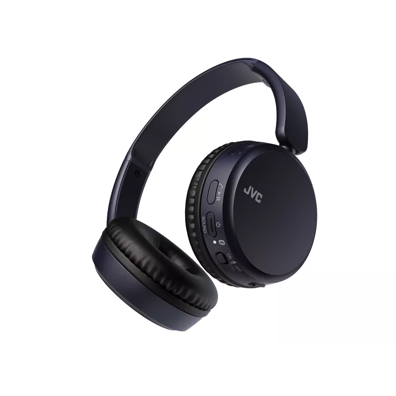 Bezvadu austiņas JVC HA-S36W-A-U — Bluetooth 5.2, 35 h darbības laiks, iebūvēts mikrofons, zila