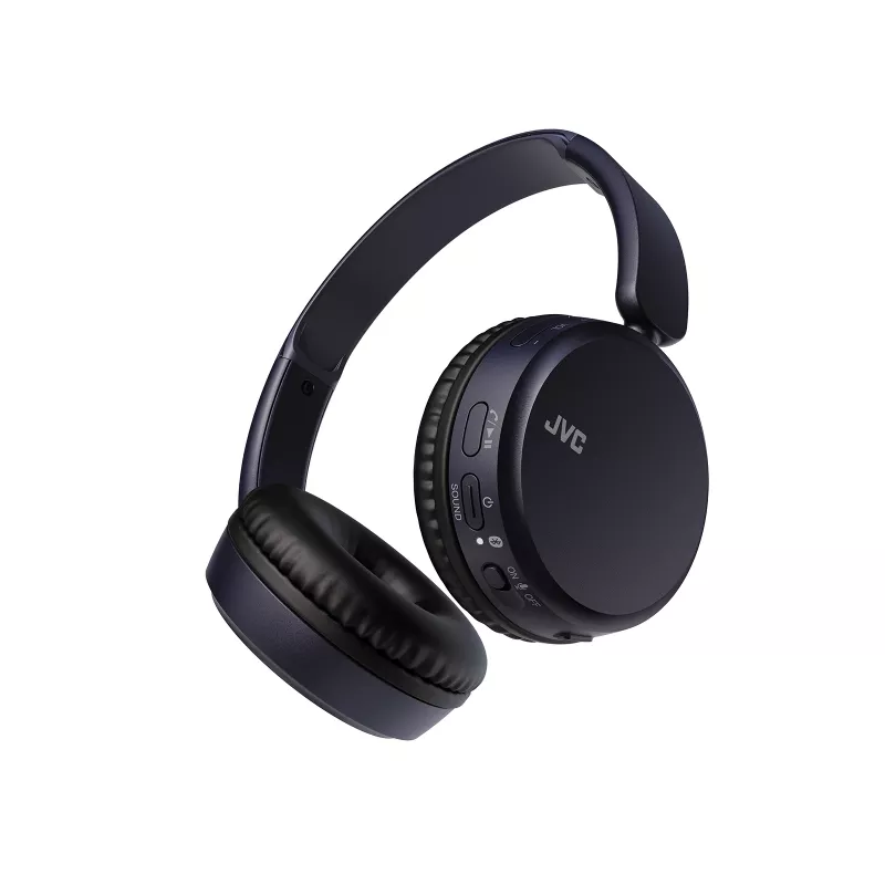 Bezvadu austiņas JVC HA-S36W-A-U — Bluetooth 5.2, 35 h darbības laiks, iebūvēts mikrofons, zila