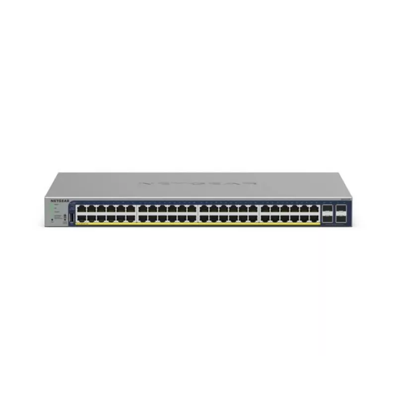 NETGEAR GS728TP Pārvaldīts L2/L3/L4 Gigabit Ethernet (10/100/1000) ar Power over Ethernet (PoE) Pelēks