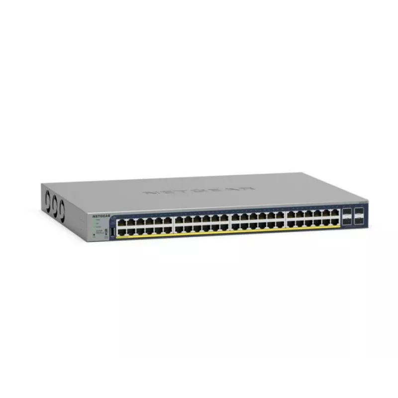 NETGEAR GS728TP Pārvaldīts L2/L3/L4 Gigabit Ethernet (10/100/1000) ar Power over Ethernet (PoE) Pelēks