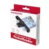 Axagon CRE-SMPC USB-C viedkartes/ID kartes PocketReader viedkaršu lasītājs iekštelpām USB Type-C melns