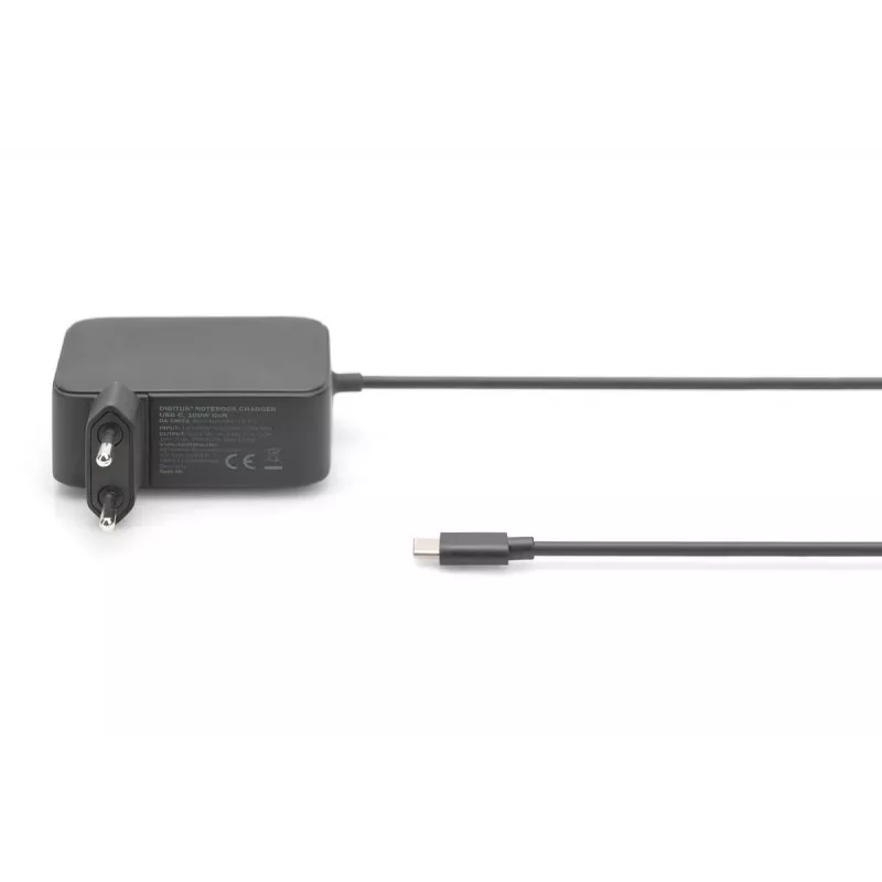 DIGITUS klēpjdatora lādētājs USB-C barošanas avots 100W PD 3.0