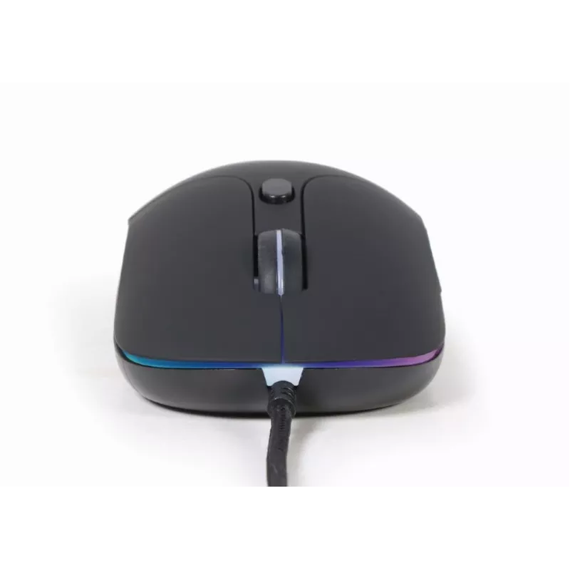 Vadu USB spēļu pele GEMBIRD MUS-UL-02 — universāla, 2400 DPI, 6 pogas, melna