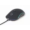 Vadu USB spēļu pele GEMBIRD MUS-UL-02 — universāla, 2400 DPI, 6 pogas, melna