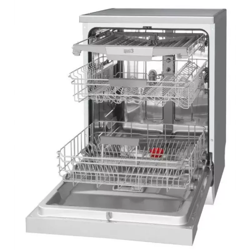 Brīvstāvoša trauku mazgājamā mašīna AMICA DFM64C7EOQIH, 14 galda klājumu vietām, Inox, 47 dB, Energoefektivitātes klase C