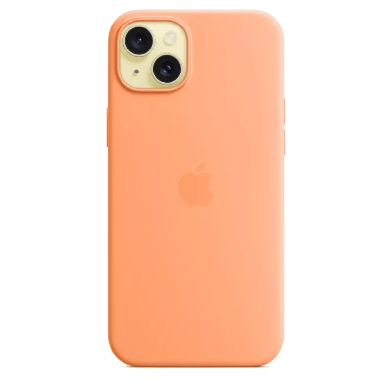 APPLE Apple Silikona maciņš ar MagSafe iPhone 15 Plus Sorbet oranža