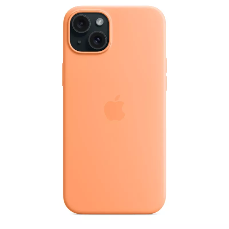 APPLE Apple Silikona maciņš ar MagSafe iPhone 15 Plus Sorbet oranža