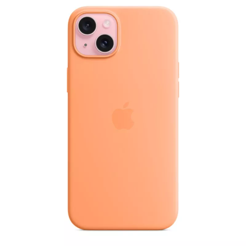 APPLE Apple Silikona maciņš ar MagSafe iPhone 15 Plus Sorbet oranža