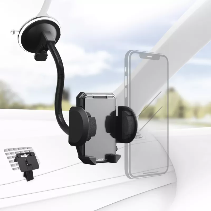 Mobilais tālrunis/viedtālrunis Hama Multi 00201521 Melns Lietošanai automašīnā