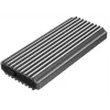 SSD korpuss GEMBIRD EE2280-U3C-03 melns vienam M.2 diskdzinim, USB 3.2 Gen 2 (10 Gbit/s), USB Type-C, alumīnijs