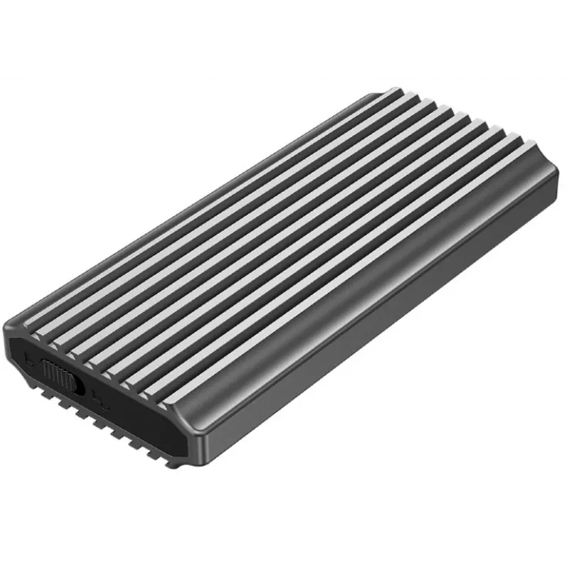 SSD korpuss GEMBIRD EE2280-U3C-03 melns vienam M.2 diskdzinim, USB 3.2 Gen 2 (10 Gbit/s), USB Type-C, alumīnijs