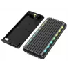 SSD korpuss GEMBIRD EE2280-U3C-03 melns vienam M.2 diskdzinim, USB 3.2 Gen 2 (10 Gbit/s), USB Type-C, alumīnijs