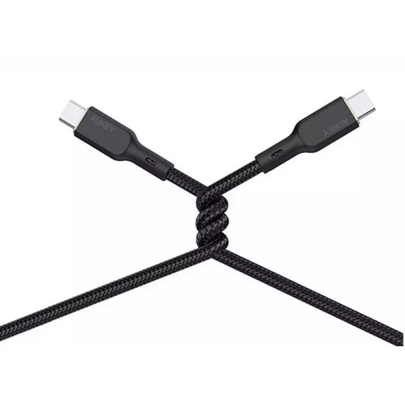 USB kabelis AUKEY CB-KCC102 1,8m USB C melns 0,48 Gbit/s