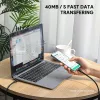 USB kabelis AUKEY CB-KCC102 1,8m USB C melns 0,48 Gbit/s