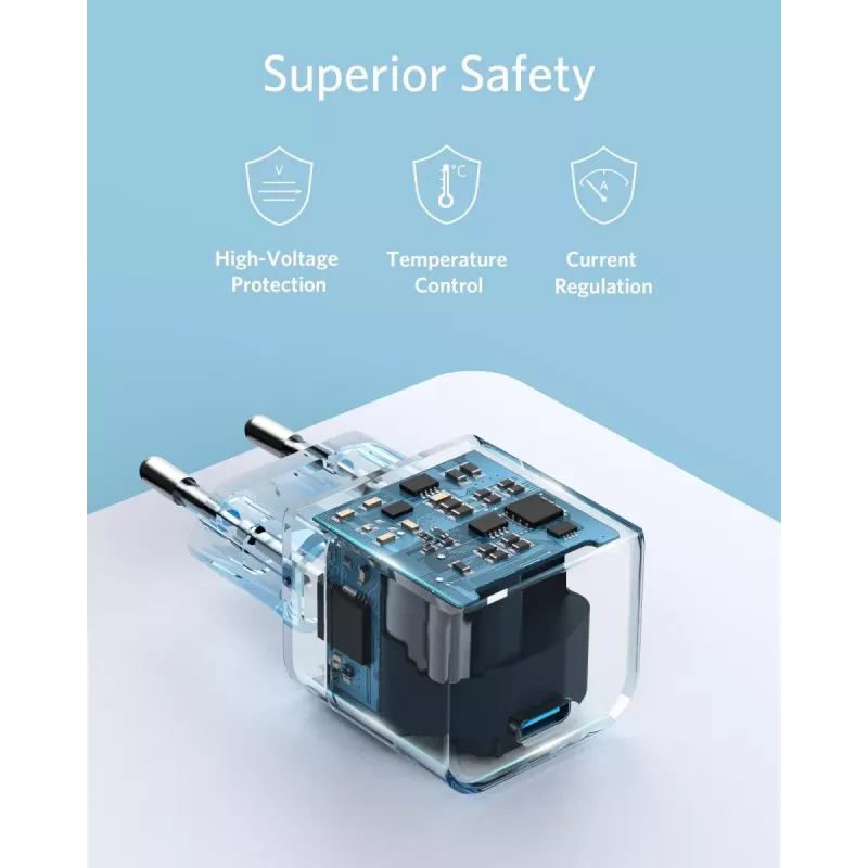 Lādētājs Anker PowerPort III Universal balta AC Ātra uzlāde Iekštelpām