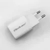 QOLTEC Charger 50763 — Indoor AC Fast Charger 35W, USB-C PD 3.0 + USB-A, 5–20V, balta