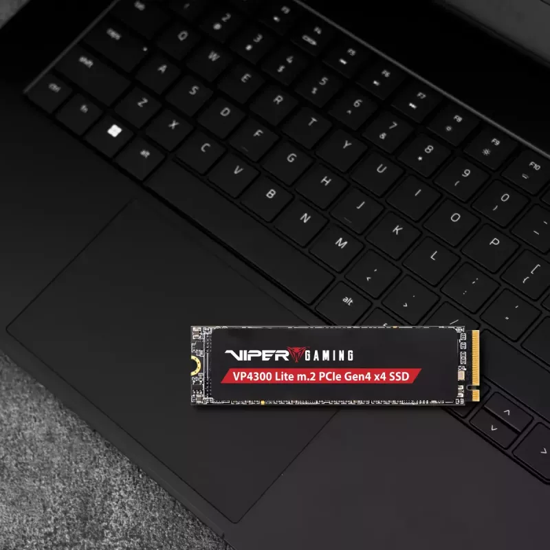 M.2 2280 NVMe SSD PATRIOT VP4300 Lite 4 TB, PCIe 4.0 x4, lasīšana 7400 MB/s, rakstīšana 6000 MB/s, NVMe 2.0