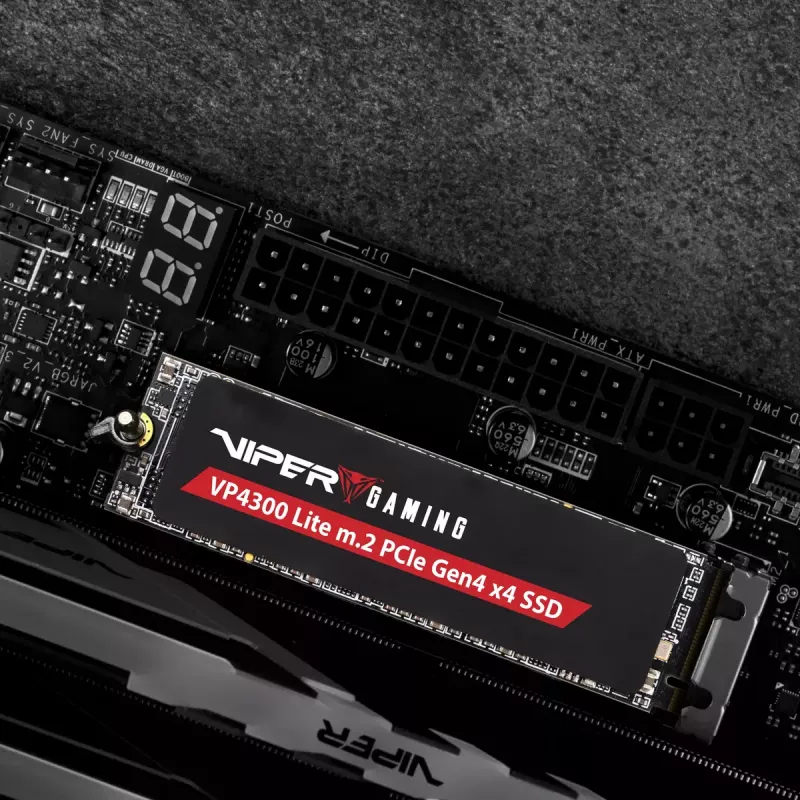 M.2 2280 NVMe SSD PATRIOT VP4300 Lite 4 TB, PCIe 4.0 x4, lasīšana 7400 MB/s, rakstīšana 6000 MB/s, NVMe 2.0