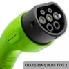Elektromobiļa sienas lādētājs QOLTEC Mobile charger 52470 Type 2 3,5 kW 230 V ar LCD