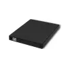Ārējais DVD-RW optiskais diskdzinis Qoltec 51858, USB 2.0 un eSATA, ielādēšana ar paplāti, melns, 24x CD / 8x DVD