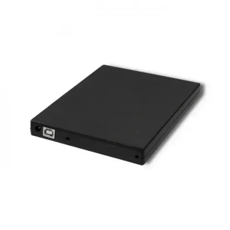 Ārējais DVD-RW optiskais diskdzinis Qoltec 51858, USB 2.0 un eSATA, ielādēšana ar paplāti, melns, 24x CD / 8x DVD