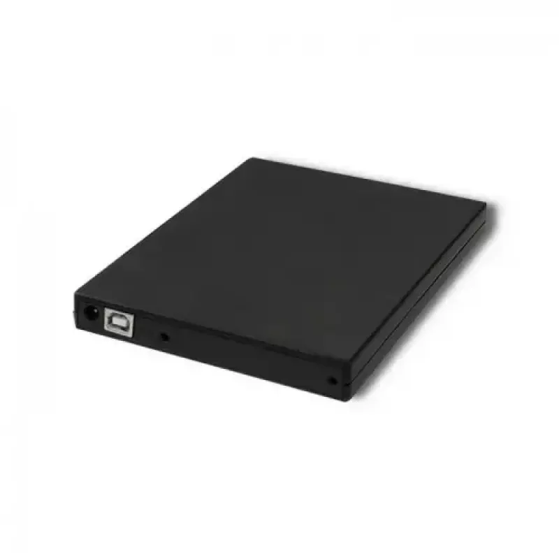 Ārējais DVD-RW optiskais diskdzinis Qoltec 51858, USB 2.0 un eSATA, ielādēšana ar paplāti, melns, 24x CD / 8x DVD