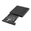 Ārējais DVD-RW optiskais diskdzinis Qoltec 51858, USB 2.0 un eSATA, ielādēšana ar paplāti, melns, 24x CD / 8x DVD