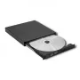 Ārējais DVD-RW optiskais diskdzinis Qoltec 51858, USB 2.0 un eSATA, ielādēšana ar paplāti, melns, 24x CD / 8x DVD