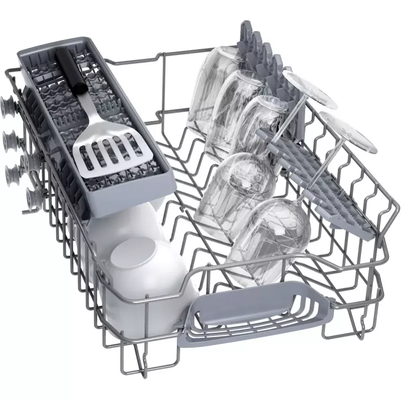 Bosch trauku mazgājamā mašīna SPS2HKW58E — Serie 2 slimline 45 cm, 10 galda klājumi, 46 dB, nerūsējošā tērauda tvertne