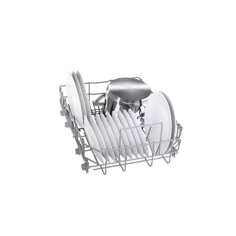 Iebūvējamā Bosch Serie 2 SPV2HMX42E trauku mazgājamā mašīna 45 cm šaura, 10 galda komplektiem, 46 dB, energoefektivitātes klase E