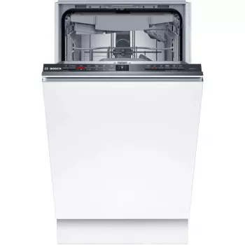 Iebūvējamā Bosch Serie 2 SPV2HMX42E trauku mazgājamā mašīna 45 cm šaura, 10 galda komplektiem, 46 dB, energoefektivitātes klase E