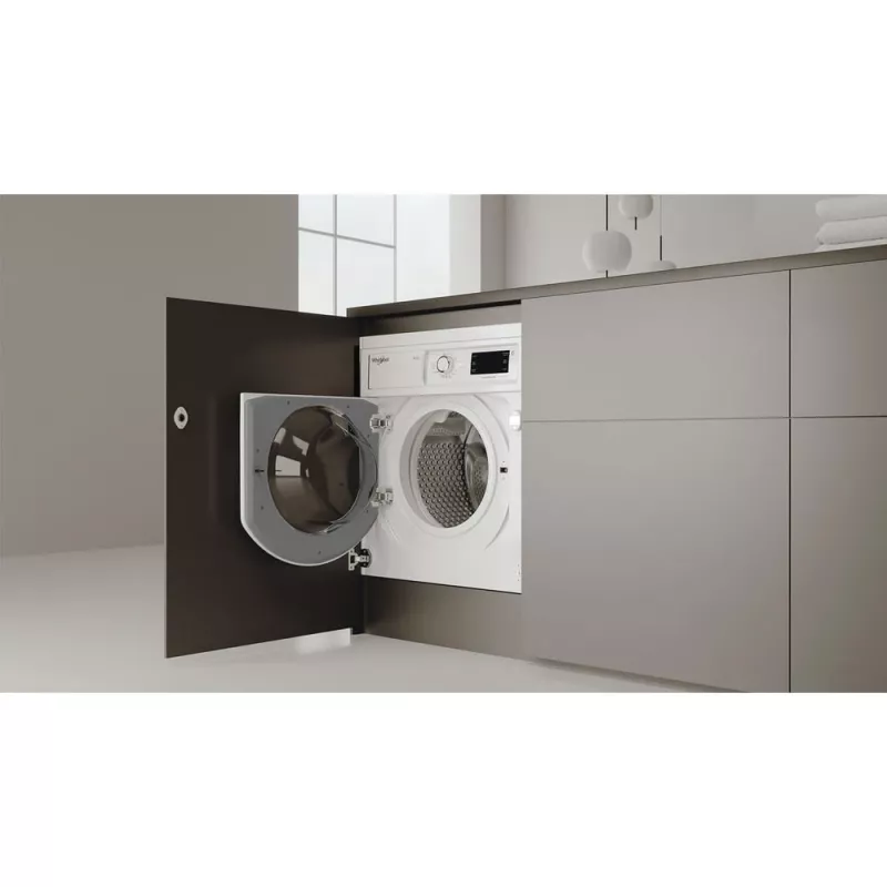 Whirlpool FreshCare BI WDWG 861485 EU veļas mazgājamā/žāvējamā mašīna Iebūvēta Priekšējā ielāde Balta