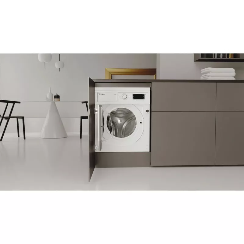 Whirlpool FreshCare BI WDWG 861485 EU veļas mazgājamā/žāvējamā mašīna Iebūvēta Priekšējā ielāde Balta