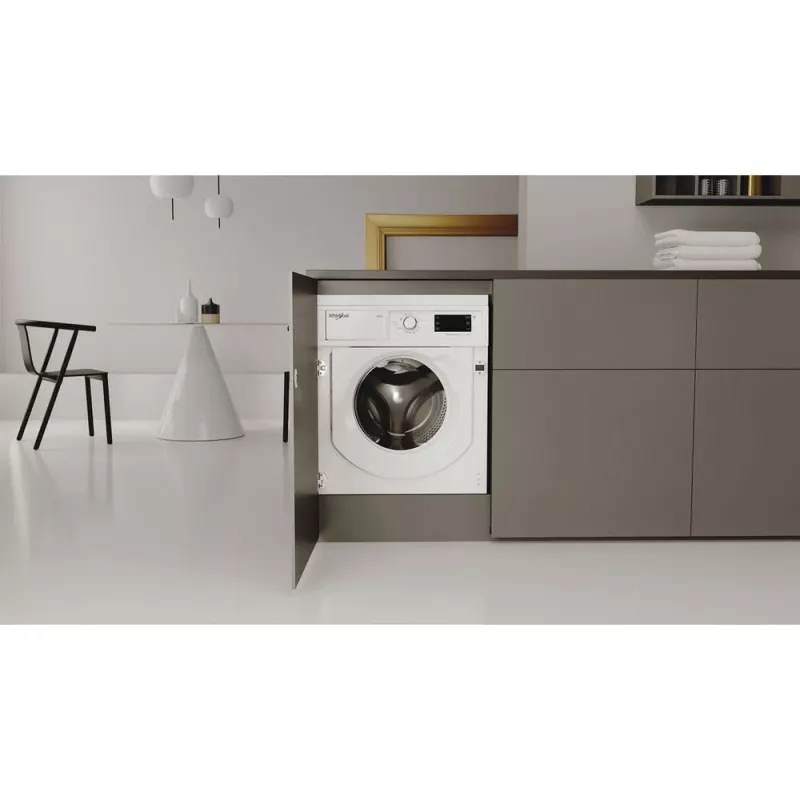 Whirlpool FreshCare BI WDWG 861485 EU veļas mazgājamā/žāvējamā mašīna Iebūvēta Priekšējā ielāde Balta