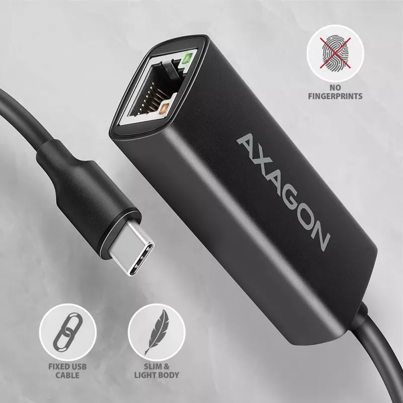 Axagon ADE-ARC USB-C 3.2 Gen 1 - Gigabit Ethernet adapteris, Realtek 8153