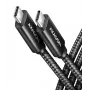 USB kabelis Axagon BUCM4X-CM10AB USB4 Gen 3x2 1m Melns