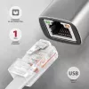 Axagon ADE-TXCA USB-C + USB-A 3.2 Gen 1 - Gigabit Ethernet adapteris, Asix AX88179