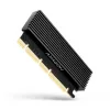Axagon PCEM2-XS PCIe x16 - M.2 NVMe M-key slota adapteris ar pasīvu alumīnija radiatoru