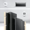 Axagon PCEM2-XS PCIe x16 - M.2 NVMe M-key slota adapteris ar pasīvu alumīnija radiatoru
