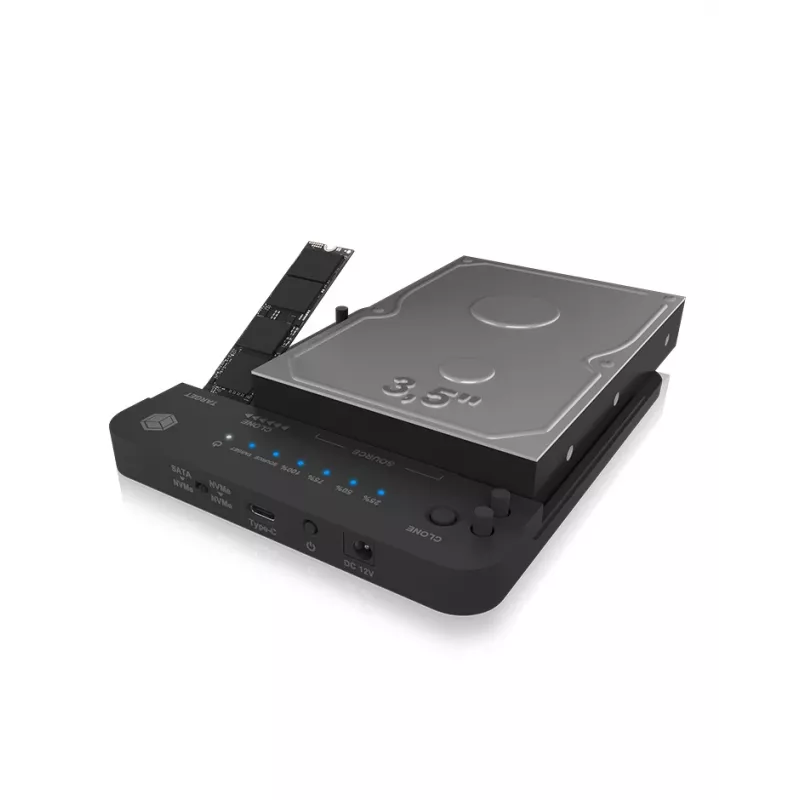 ICY BOX IB-2913MCL-C31 USB 3.2 Gen 2 (3.1 Gen 2) Type-C Melns