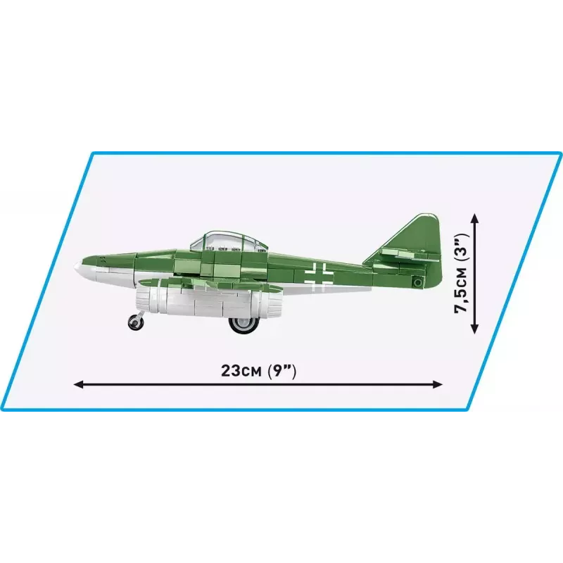 Konstrukcijas rotaļlieta Cobi Messerschmitt Me 262 modeļa komplekts ar 500 detaļām