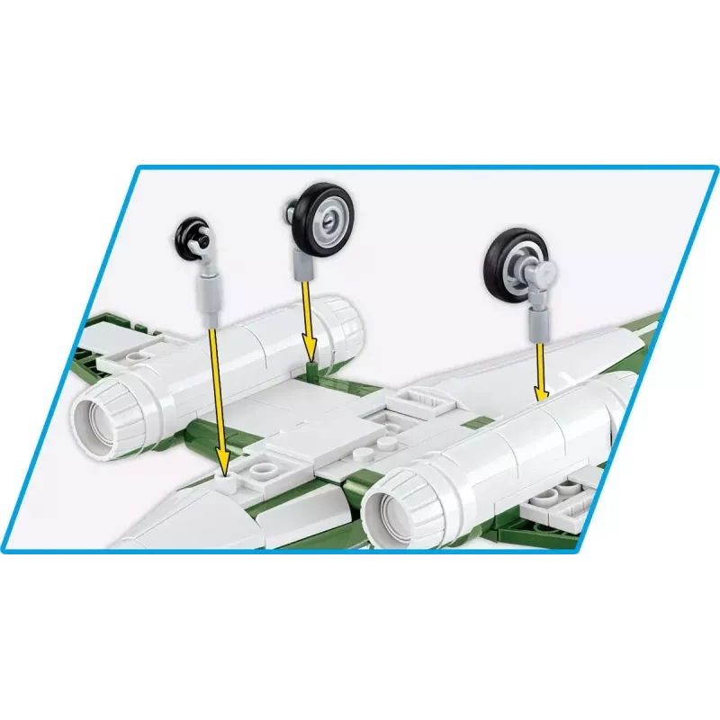 Konstrukcijas rotaļlieta Cobi Messerschmitt Me 262 modeļa komplekts ar 500 detaļām