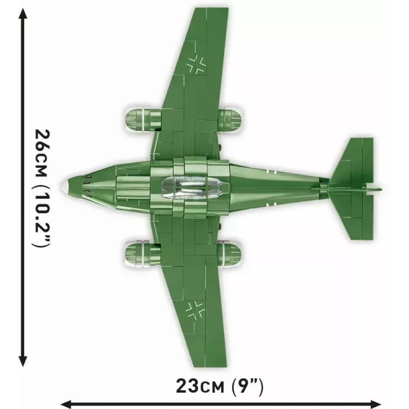 Konstrukcijas rotaļlieta Cobi Messerschmitt Me 262 modeļa komplekts ar 500 detaļām