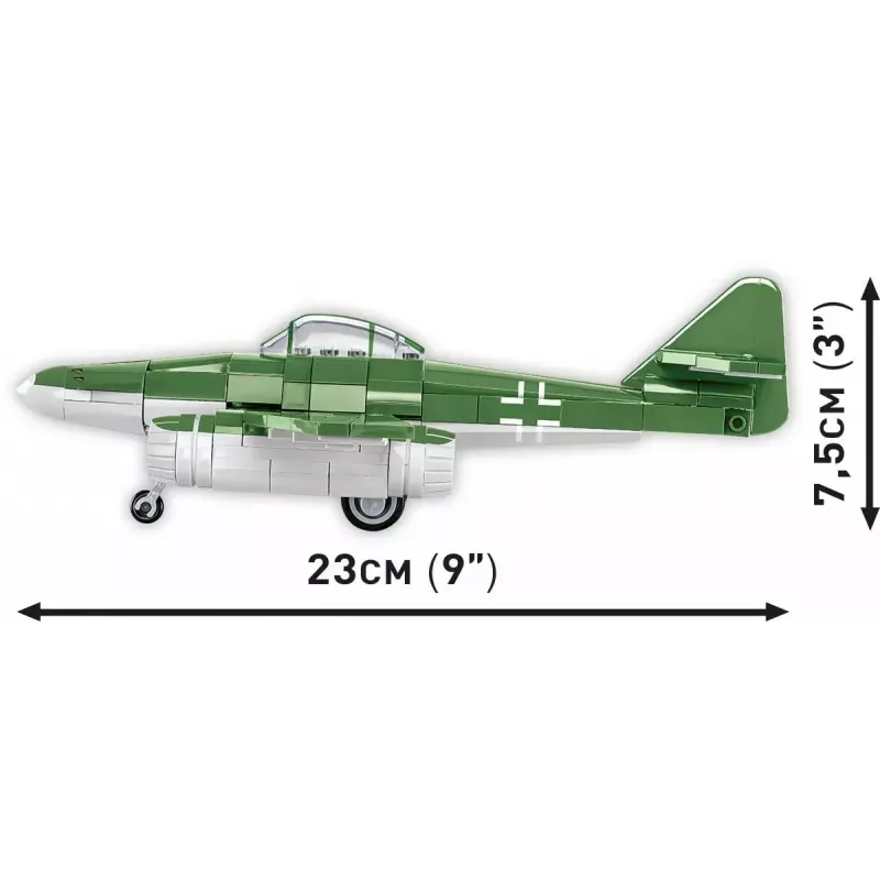 Konstrukcijas rotaļlieta Cobi Messerschmitt Me 262 modeļa komplekts ar 500 detaļām
