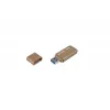 USB zibatmiņa GOODRAM UME3 64 GB, USB Type-A 3.2 Gen 1, lasīšanas ātrums 60 MB/s, rakstīšanas ātrums 20 MB/s, brūna