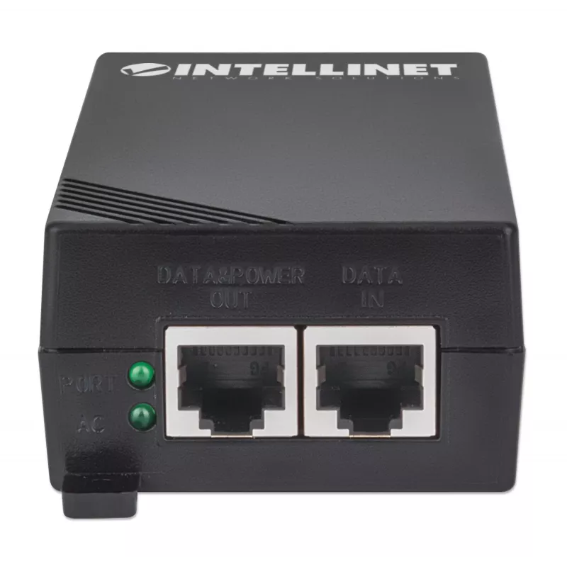 Intellinet Gigabit High-Power PoE+ inžektors, 1 x 30 W ports, IEEE 802.3at/af saderīgs, plastmasas korpuss