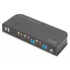 DIGITUS KVM slēdzis - 2x1 HDMI, HDMI izeja, USB, 4Kx2K@60Hz