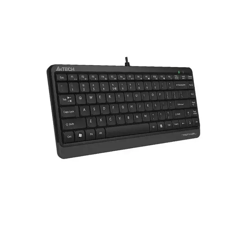 Vadu USB tastatūra A4Tech FStyler FK11 — kompakts standarta izkārtojums, angļu valodā, 12 karstie taustiņi, plaukstas balsts, 1,5 m kabelis
