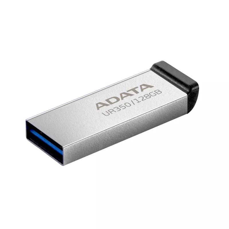ADATA UR350 USB zibatmiņa 128 GB USB Type-A 3.2 Gen 1 (3.1 Gen 1) Melna, Sudraba