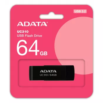 ADATA UC310 USB zibatmiņa 64 GB USB Type-A 3.2 Gen 1 (3.1 Gen 1) melna